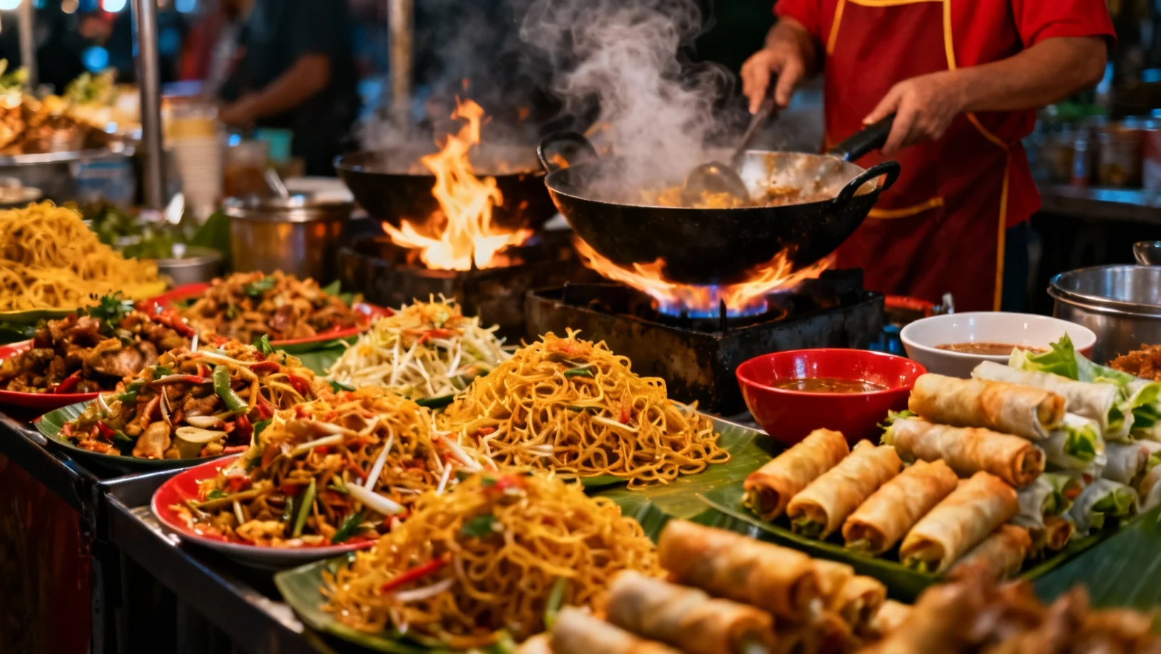 Les meilleurs plats de rue de Bangkok, quartiers authentiques et conseils pratiques pour gouter la vraie cuisine thailandaise a prix local.