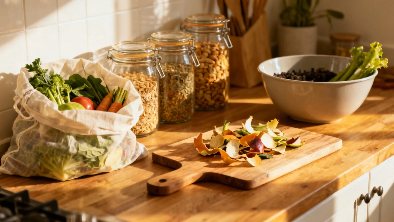 Adoptez la cuisine zero dechet avec nos astuces anti-gaspillage : utiliser les epluchures, conserver malin et reduire ses dechets au quotidien.